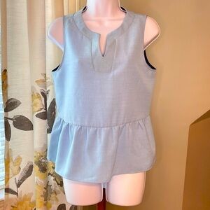 Nwt jella couture blue peplum top size M